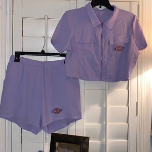 2 piece shirt and shorts set by Dickies!